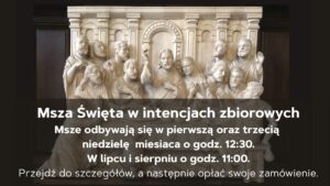 Msza święta zbiorowa - Wpłata 30zł